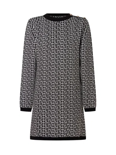Balmain Kids Kids Knit Dress In Multi