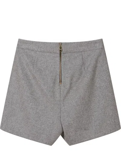 Balmain Kids Kids Shorts In Grigio Mel./oro