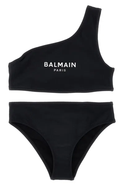 Balmain Kids Logo Bikini In Black