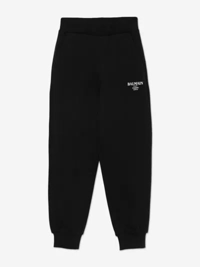 Balmain Kids Logo Joggers In Black
