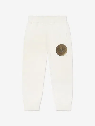Balmain Kids Logo Joggers In Ivory