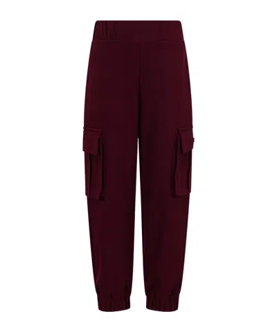 Balmain Kids Logo Plaque Track Pants In Brown