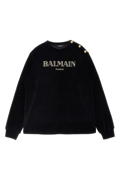 Balmain Kids Logo Print Sweatshirt