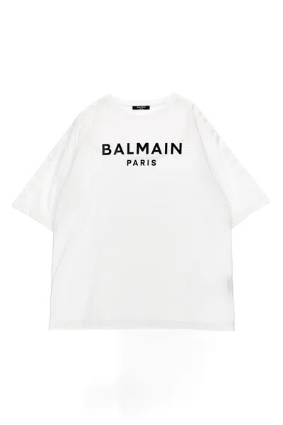 Balmain Organic Cotton Jersey T-shirt In White