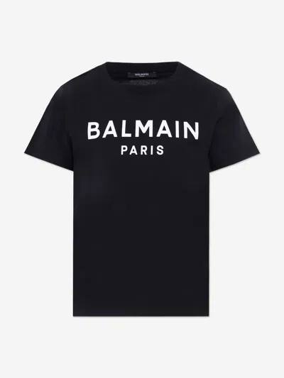 BALMAIN BALMAIN KIDS LOGO PRINT T-SHIRT