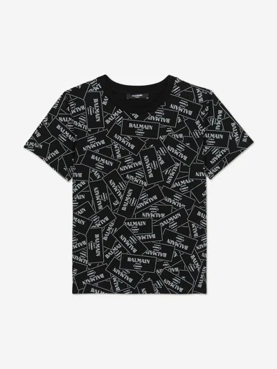 BALMAIN BALMAIN KIDS LOGO PRINT T-SHIRT