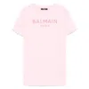 Balmain Kids Logo Print T-shirt Dress In Pink