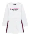 Balmain Kids Logo-printed Shorts Set In White
