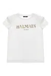 Balmain Kids Logo T-shirt In White
