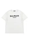 Balmain Logo Print Crewneck T-shirt