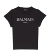 Balmain Logo-print Organic-cotton T-shirt In Black