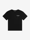 Balmain Kids Logo T-shirt In Black