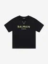 Balmain Raised-logo T-shirt In Black