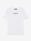 Balmain Kids Logo T-shirt In White