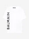 Balmain Kids Logo T-shirt In White