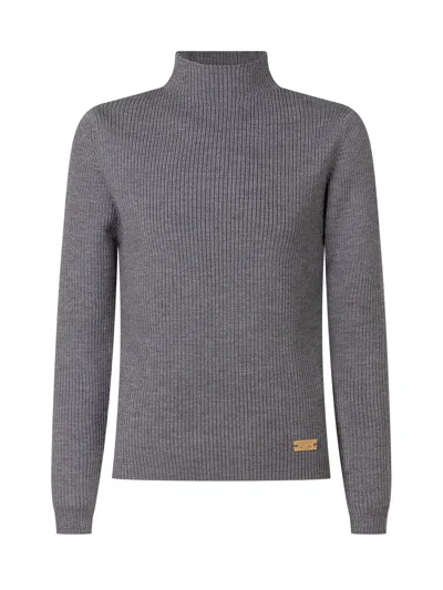 Balmain Kids Mini Knit Jumper In Gray