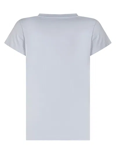 Balmain Kids Mini Logo Button T-shirt In Celeste/oro