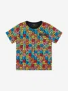 Balmain Kids Monogram Logo T-shirt In Multicoloured