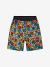Balmain Kids Monogram Shorts In Multicoloured