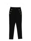 Balmain Button-detail Trousers In Black