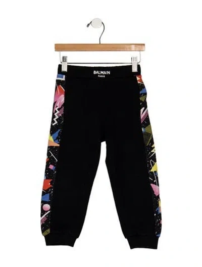 Pre-owned Balmain Babies'  Kids Sweatpants In Black