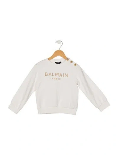 Pre-owned Balmain Babies' Kids Sweatshirt In White