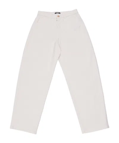 Balmain Kids Tapered Leg Trousers In White