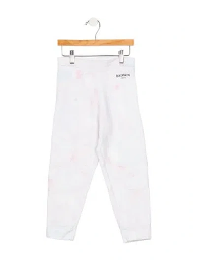 Pre-owned Balmain Kids Two Piece Sweater Set In White