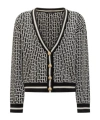 Balmain Kids V-neck Button-up Cardigan In Black