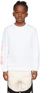 Balmain Kids White Bonded Sweatshirt In 100 White