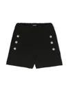 Balmain Coin-engraved Buttons Shorts In Black