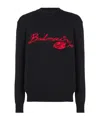 Balmain Suéter Cuello Redondo - Rojo In Black