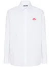 BALMAIN KISS LOGO-PRINT POPLIN SHIRT