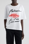 Balmain Kiss Print T-shirt In White