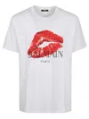 BALMAIN KISS PRINT LOGO T-SHIRT - BULKY