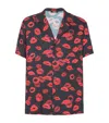 Balmain Kiss-print Shirt In Black