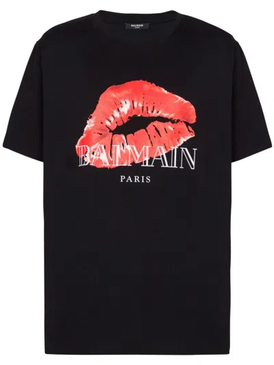 BALMAIN KISS PRINT T-SHIRT