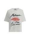 Balmain Kiss Print T-shirt In White