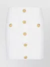 Balmain Knee Length And Midi Skirts With Front Pockets In White
