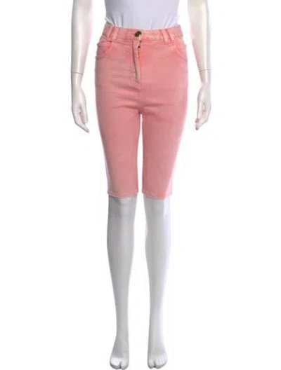 Pre-owned Balmain Knee-length Shorts In Pink