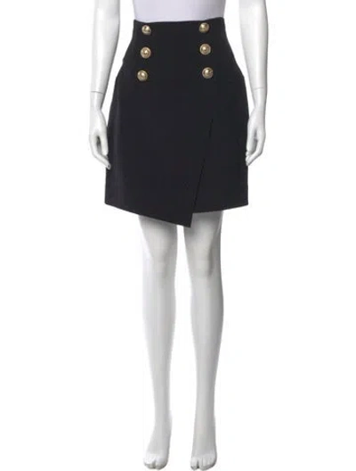 Pre-owned Balmain Knee-length Skirt In Black