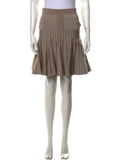Pre-owned Balmain Knee-length Skirt In Neutrals