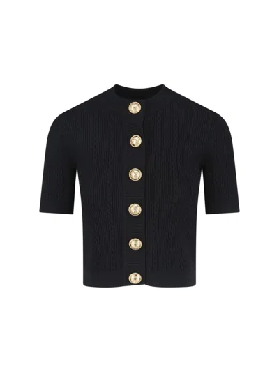 BALMAIN BALMAIN KNIT CARDIGAN – BLACK