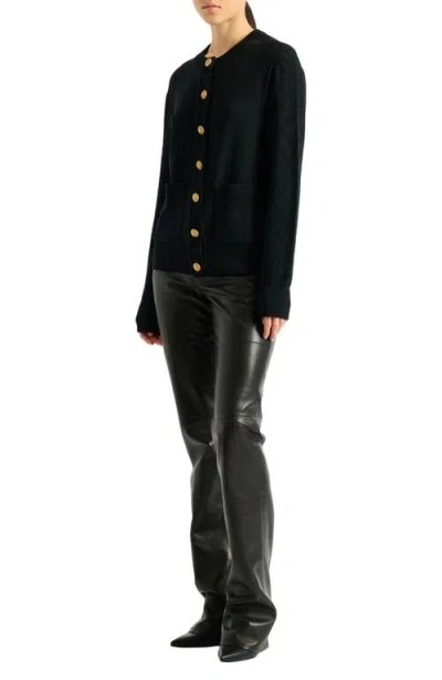 Balmain Knit Cardigan In Black