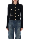 Balmain Tweed Lurex Jacket In Black