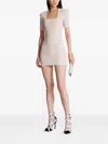 Balmain Knit Dress In White