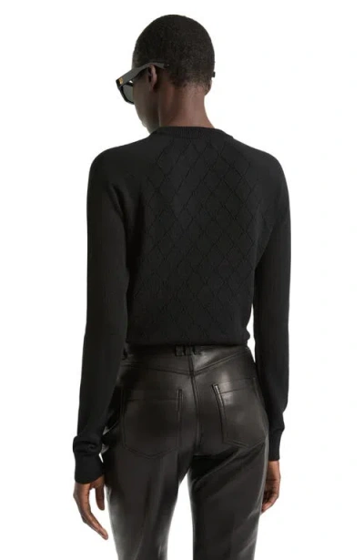 Balmain Knit Jumper In Black