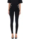 Balmain Jersey Leggings With 6 Buttons