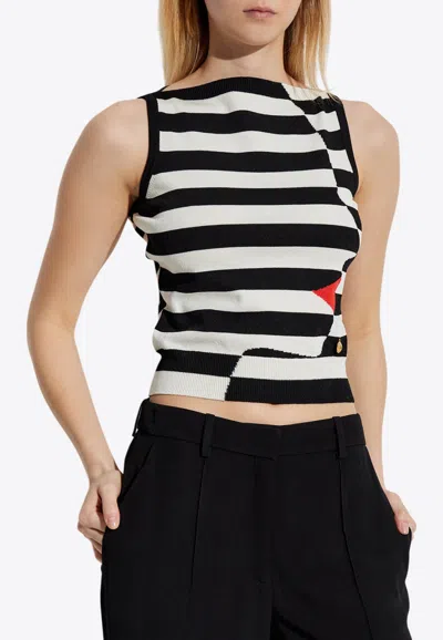 Balmain Knit Marinière Stripe Top