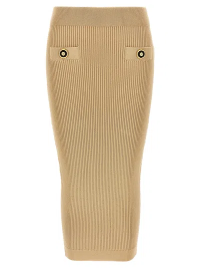 BALMAIN KNIT MIDI SKIRT